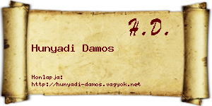 Hunyadi Damos névjegykártya